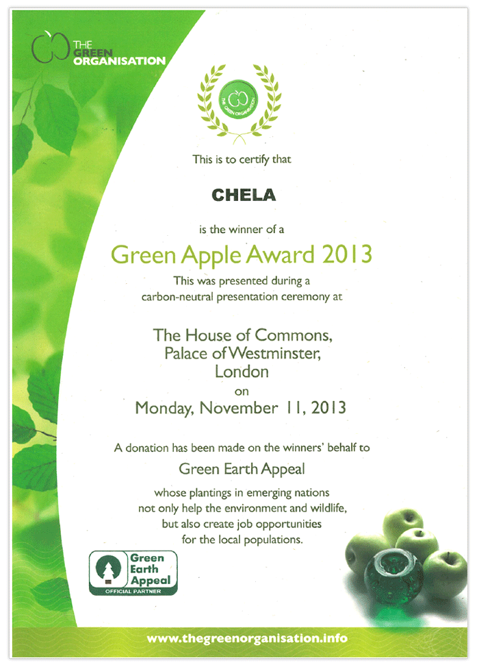 CHELA’s Green Apple Award 2013